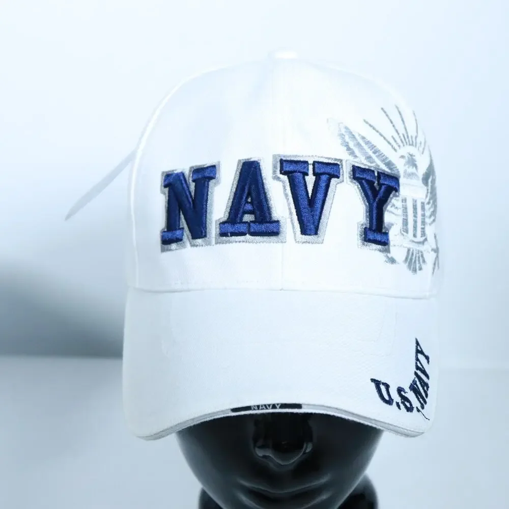 US Navy Cap by Golden Lion New with tag White Strapback One Size